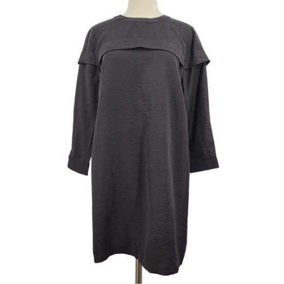 NWOT BLDWN Women's Annika Long Sleeves Button Cuff Mini DressSize L reg $189 - Picture 2 of 11